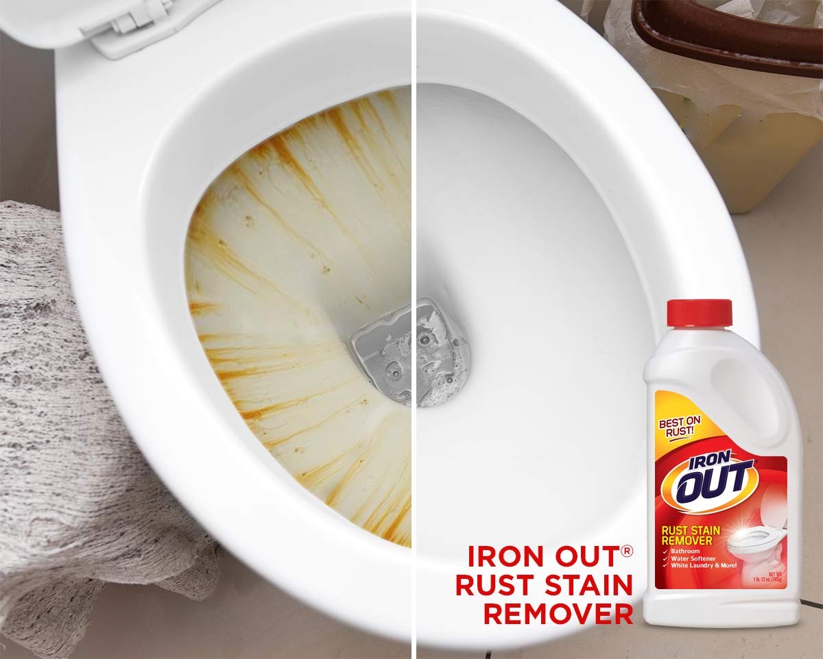 Iron Out Rust Stain Remover Powder 1 Lb 12 Oz And Powerful Gel Spray 16 Fl Oz