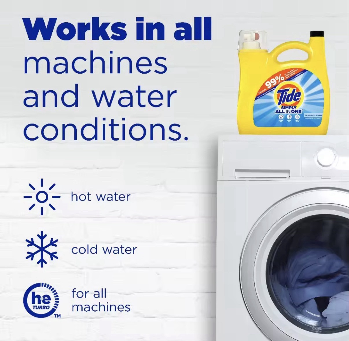 Tide Simply Laundry Detergent Liquid All-In-one Refreshing Breeze Scent 117 Flop