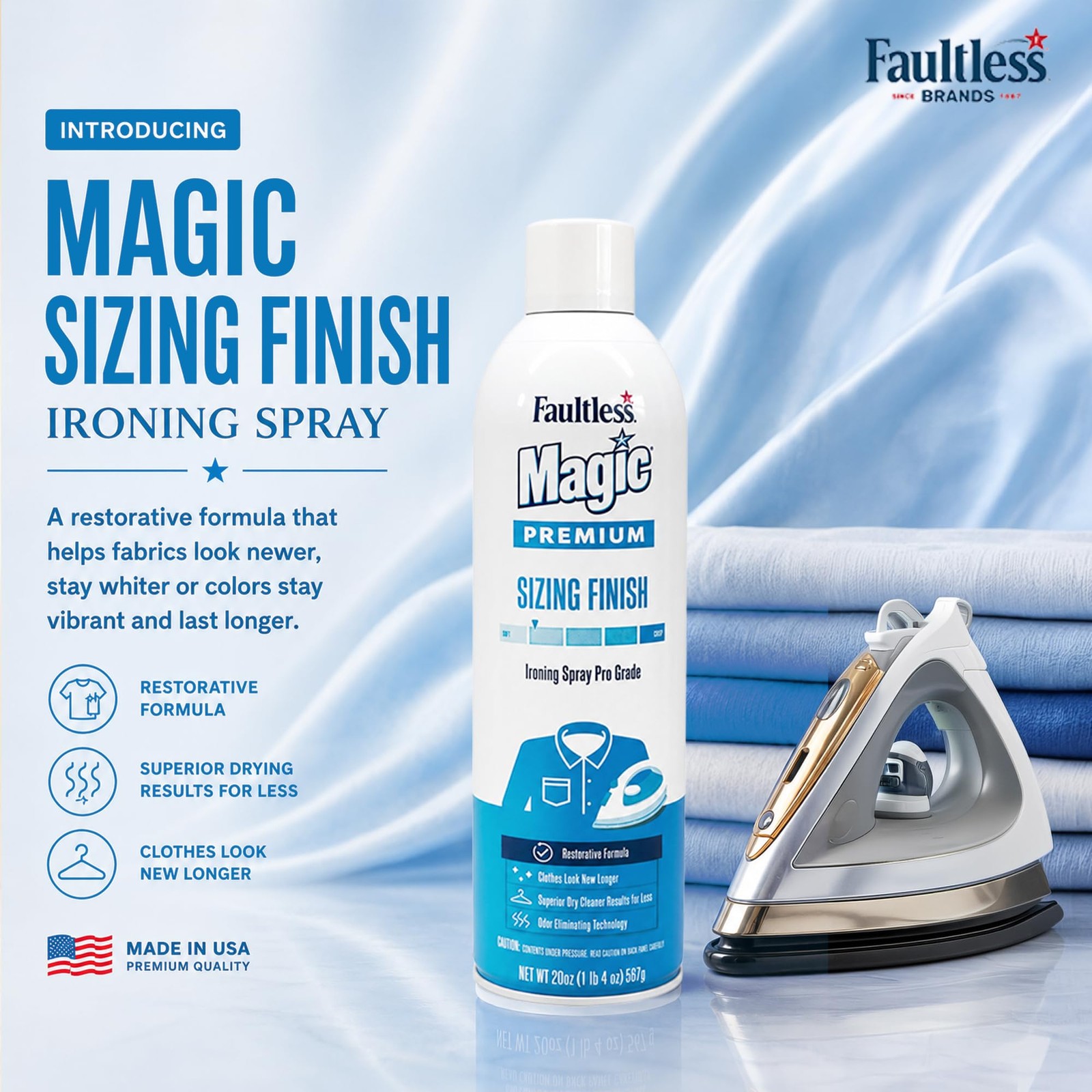 Faultless Starch 00502 Magic Sizing 20 Ounce (Pack of 1),