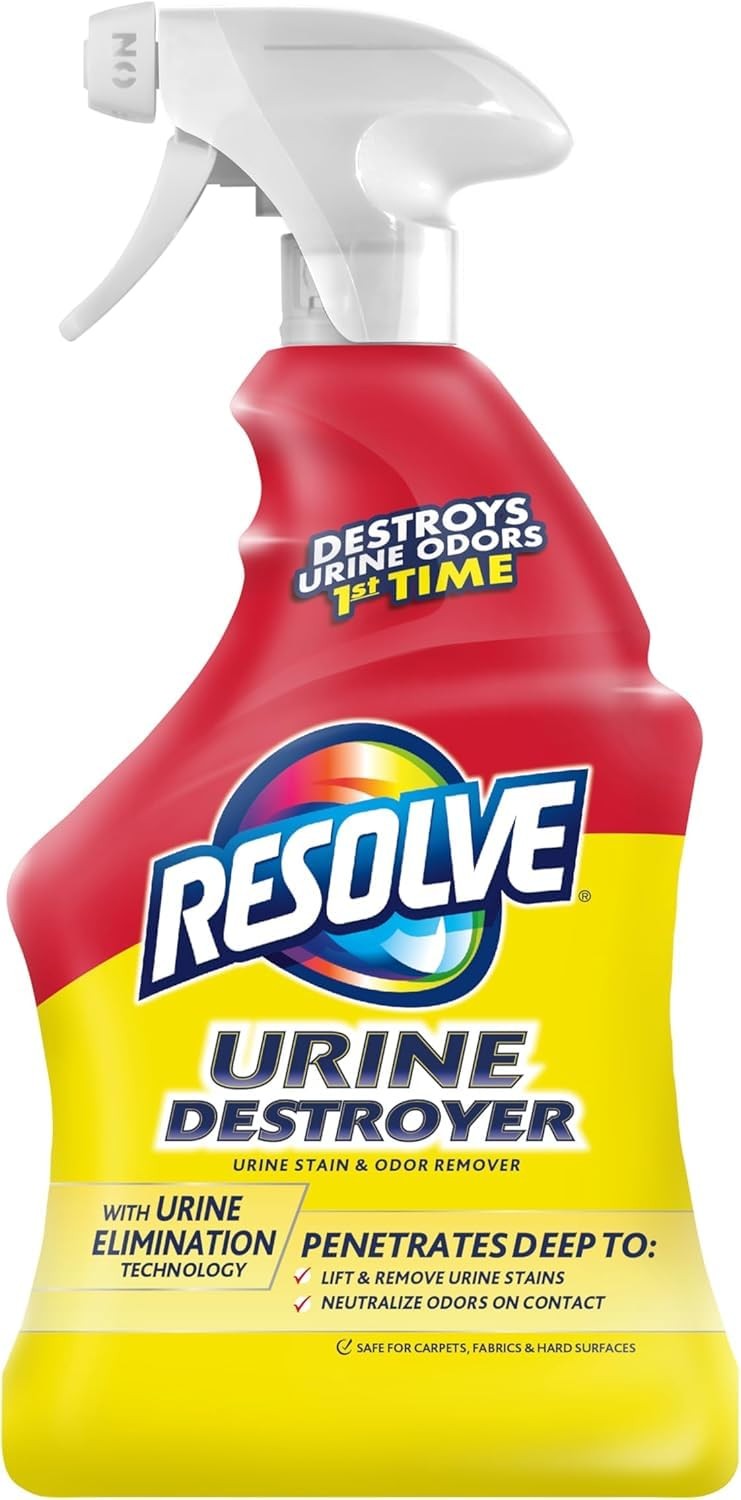 Resolve Urine Destroyer Pet Stain And Odor Remover Carpet Cleaner Solution For