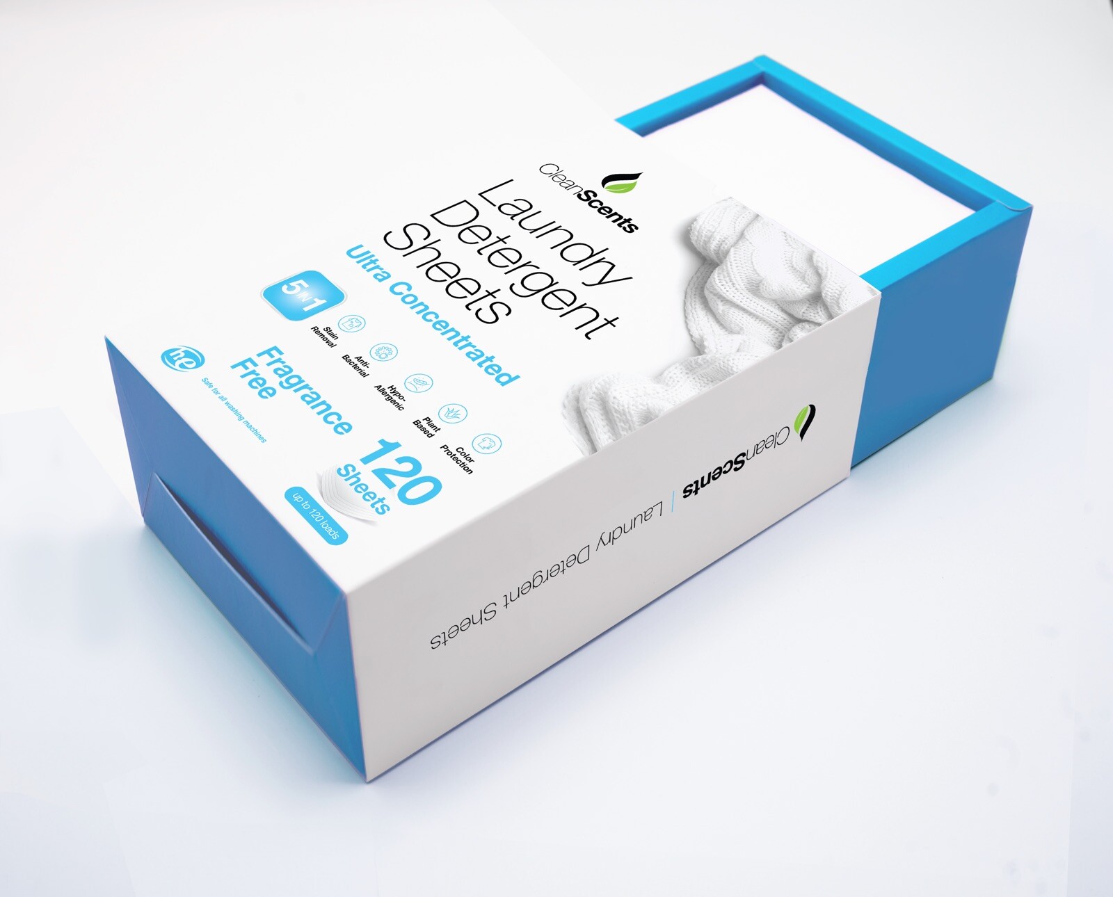 CleanScents laundry detergent sheets