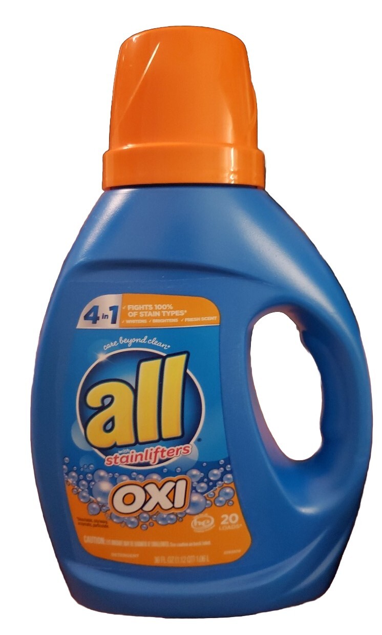all Stainlifters Laundry Detergent 4 In 1 Oxi plus Odor Lifter, 36 fl oz 20 Load