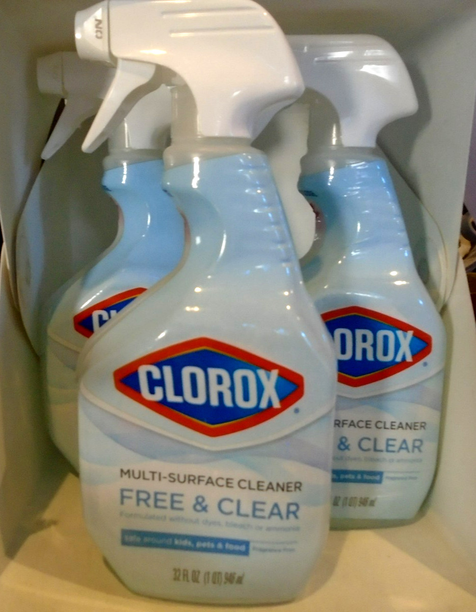 Free & Clear Multi Surface Cleaner Spray Fragrance Free, 32 Fluid Ounce 3-PACK
