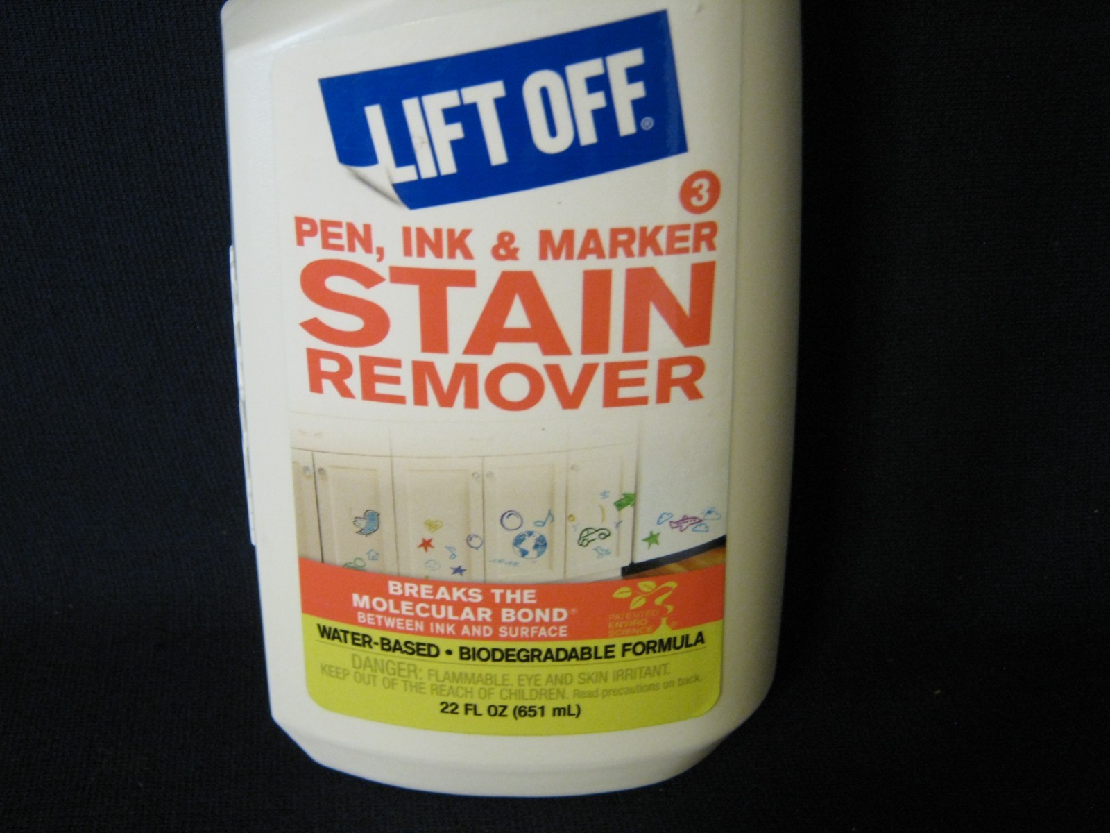 TWO {2} LIFT OFF 22 OZ PEN-INK & MARKER STAIN REMOVER-FREE SHIP-BIN 6