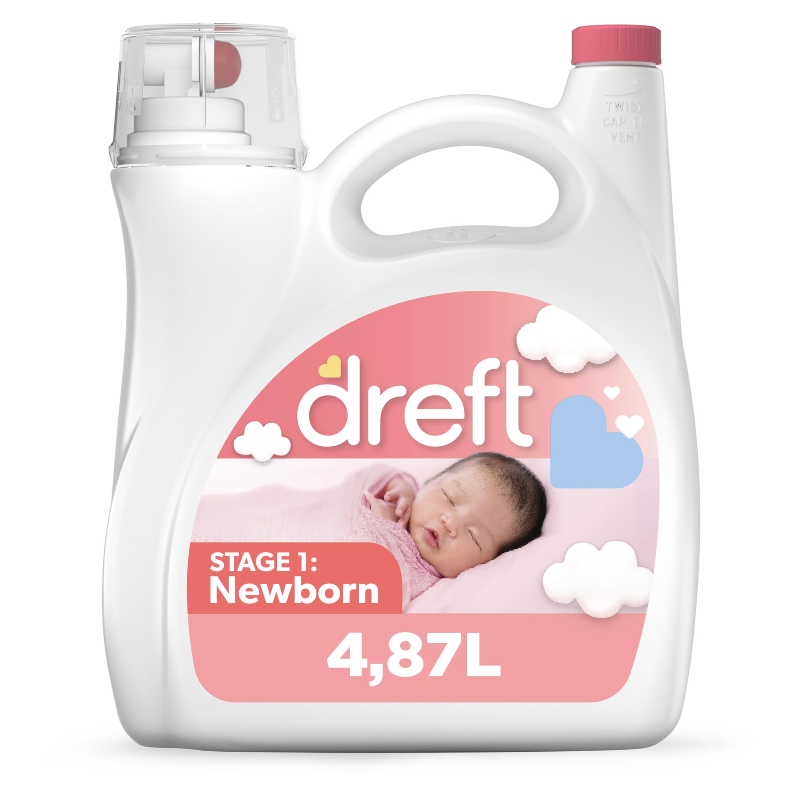 Dreft Stage 1 Newborn Liquid Laundry Detergent 92 Fl Oz Hypoallergenic