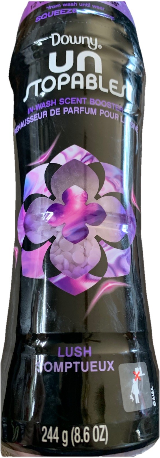 Lot Of 2 Downy Unstopables Lush Scent Laundry Booster 8.6 Oz Each.