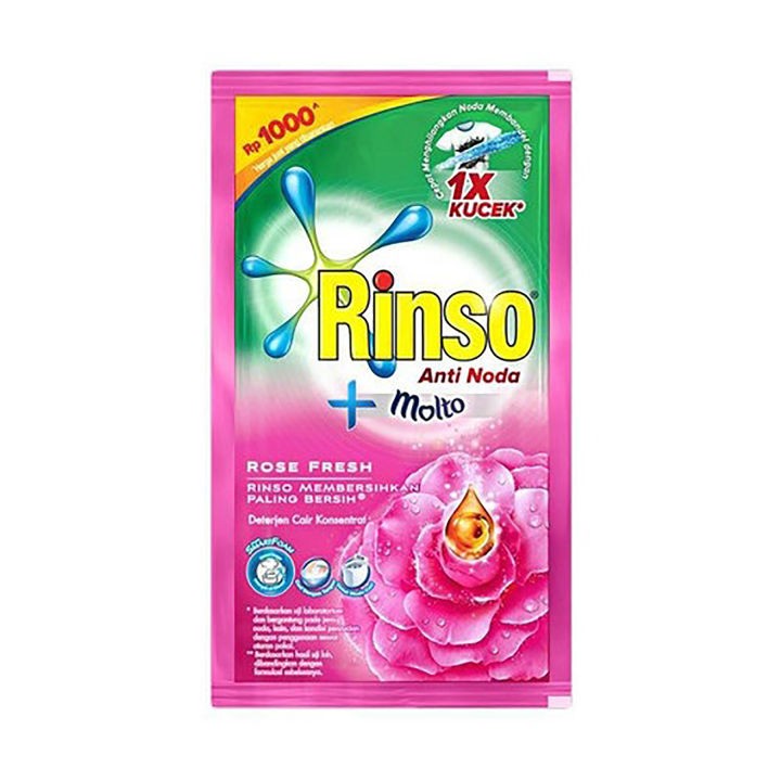 6 PCS RINSO LIQUID LAUNDRY DETERGENT VARIANT SCENT 40G FREE SHIPPING US FREE TAX