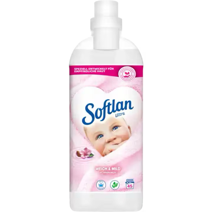 Softlan Baby Sensitive fabric softener: SOFT & Mild (45 washes) -FREE SHIPPING