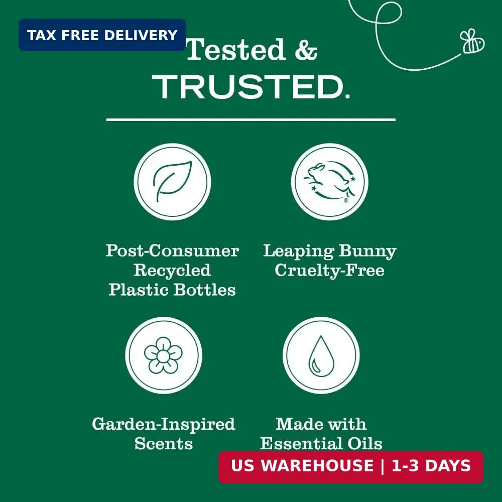 CLEAN DAY Liquid Laundry Detergent, Biodegradable Formula Infused w