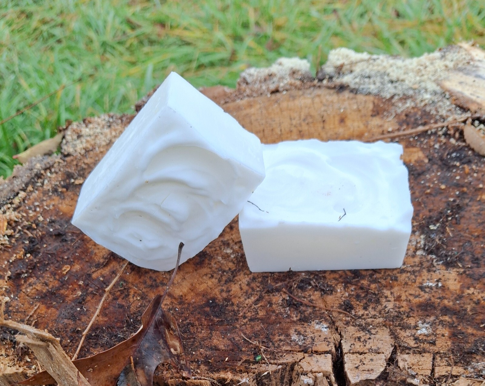 homemade coconut all purpose laundry soap bars, approximately 4 oz each bar (2)