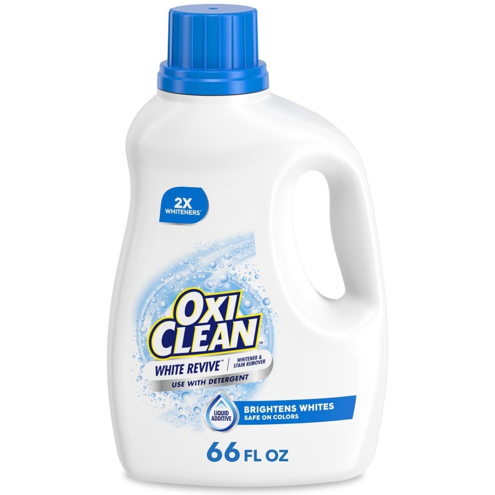 White Revive Laundry Whitener and Laundry Stain Remover Liquid, 66 fl oz