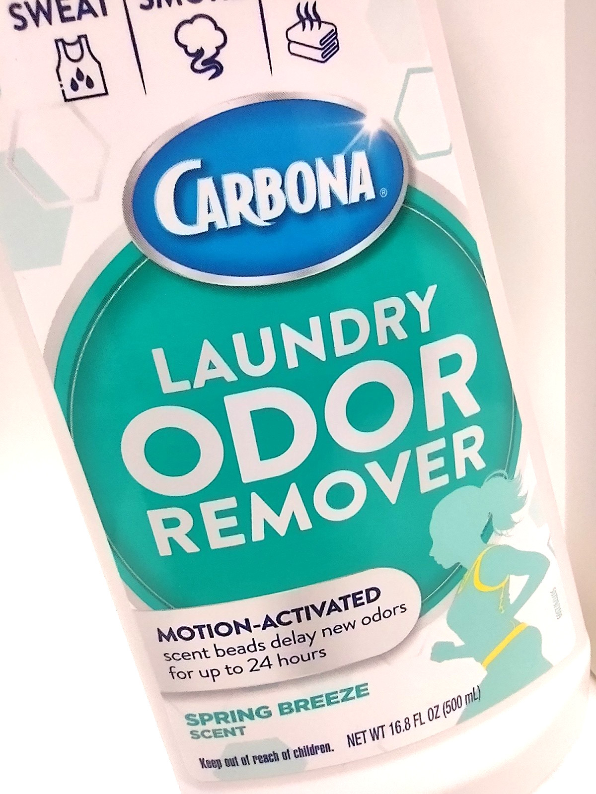 ( Lot 2 ) Carbona Laundry Odor Remover Spring Breeze Scent 16.8 Oz Each