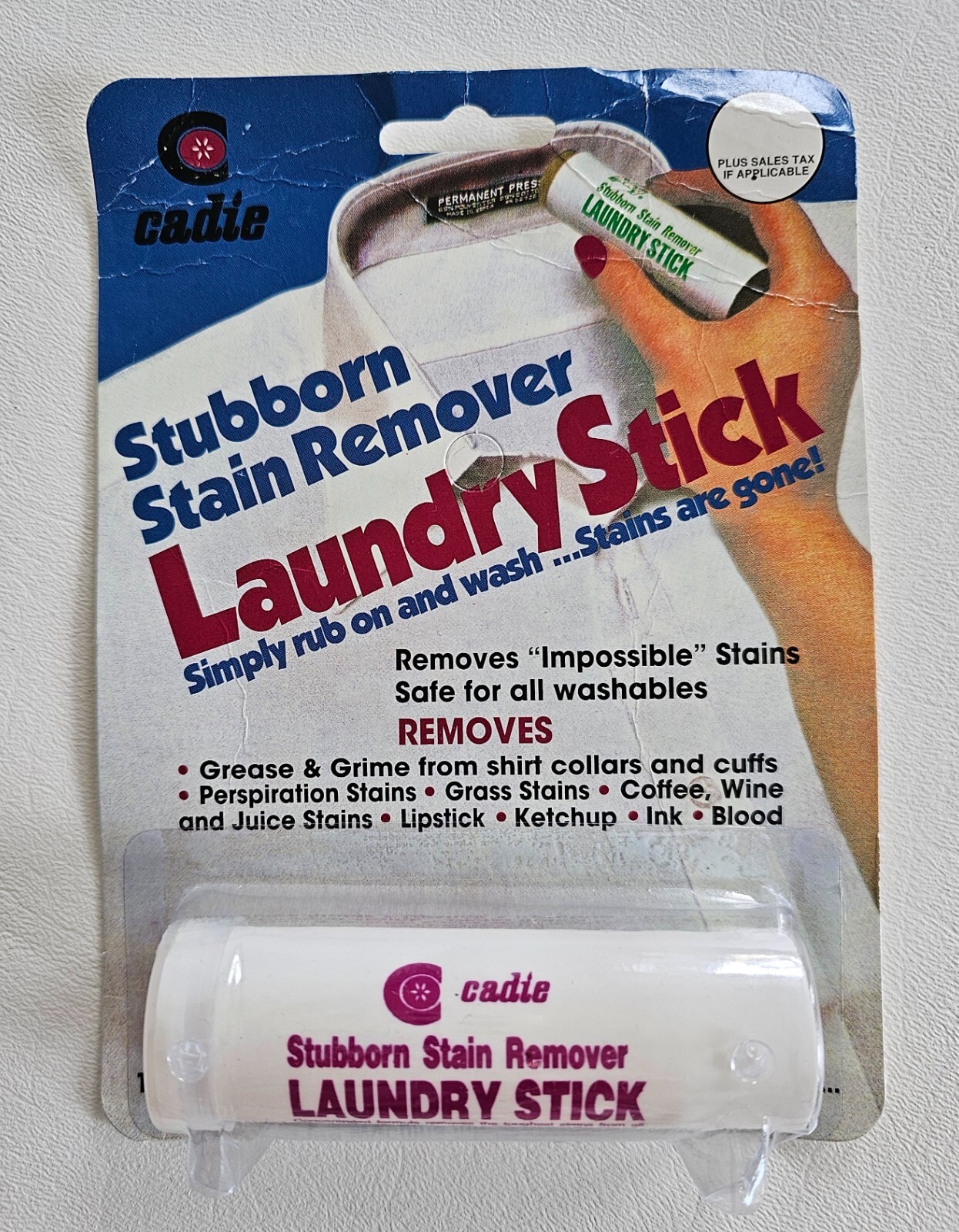 NOS CADIE LAUNDRY STICK Stubborn Stain Remover RUB ON TUBE Biodegradable NEW