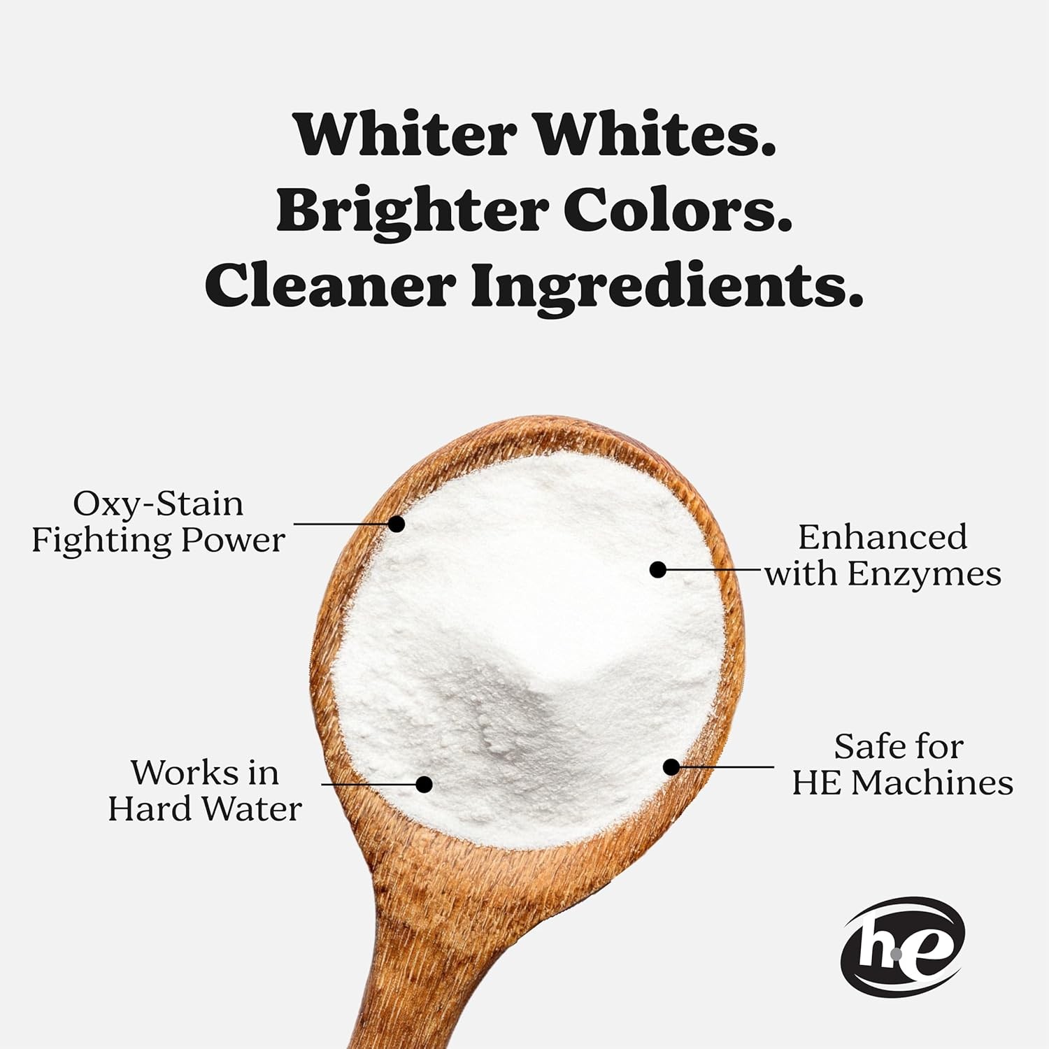 Oxygen Laundry Booster W/ Enzymes Brightens White & Tough on Stains Fights Odor.