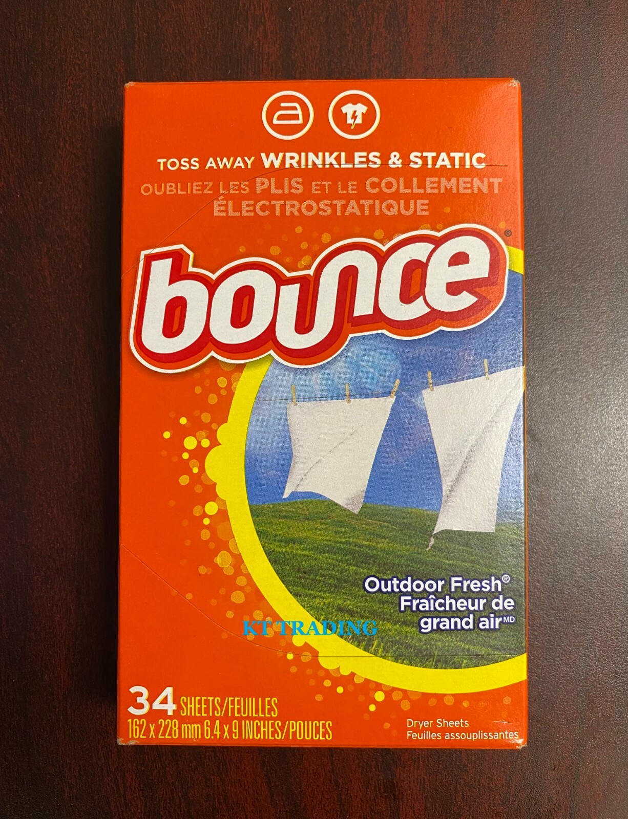 BOUNCE Clothes Softener Wrinkle Static Remover Dryer Sheets ~ Outdoor Fresh 34Ct