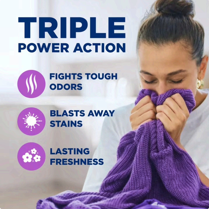 3 Pack Plus OxiClean w Odor Blasters Liquid Laundry Detergent,Fresh Burst