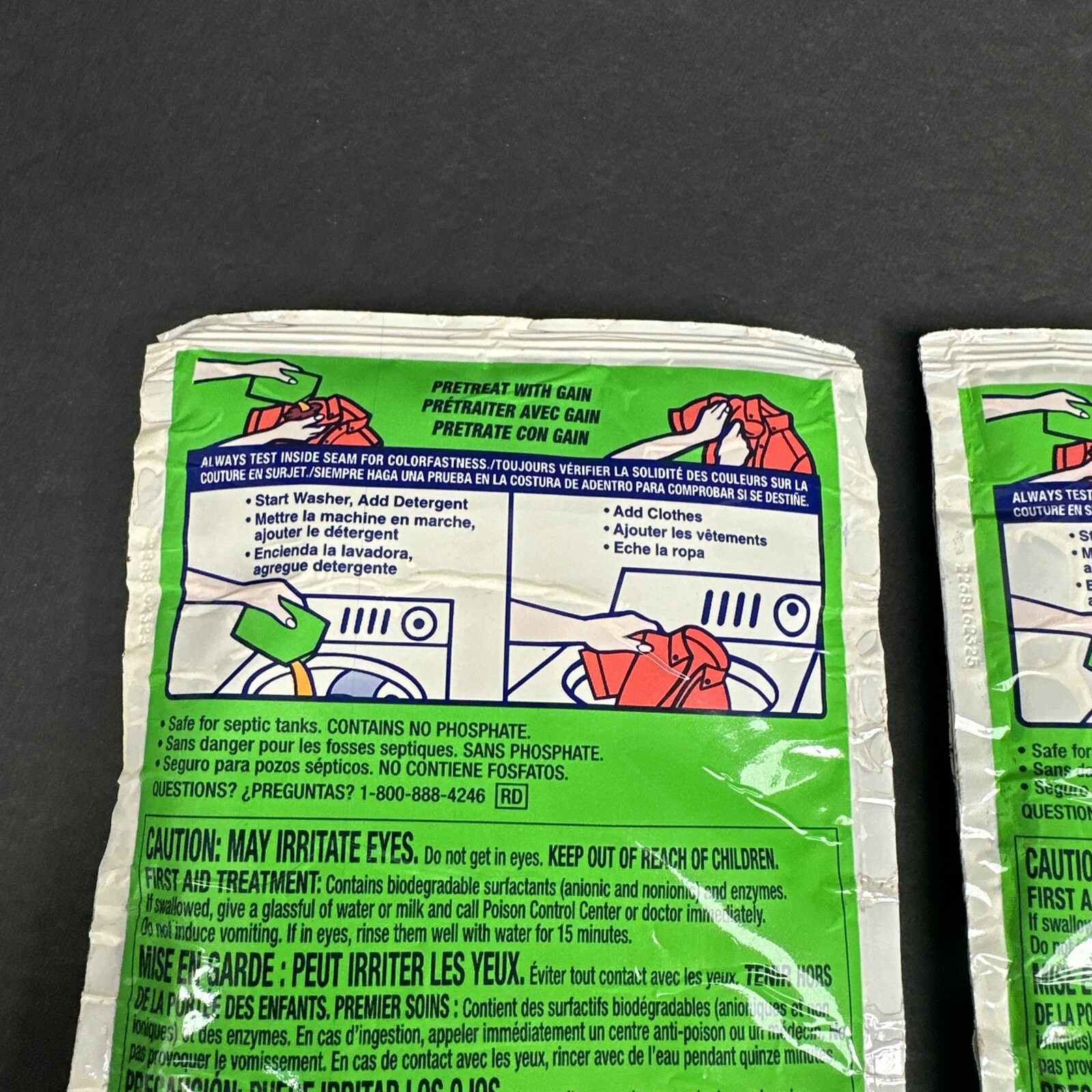 Vtg 2001 SAMPLE Size Gain Island Fresh Liquid Laundry Detergent Tropical Prop