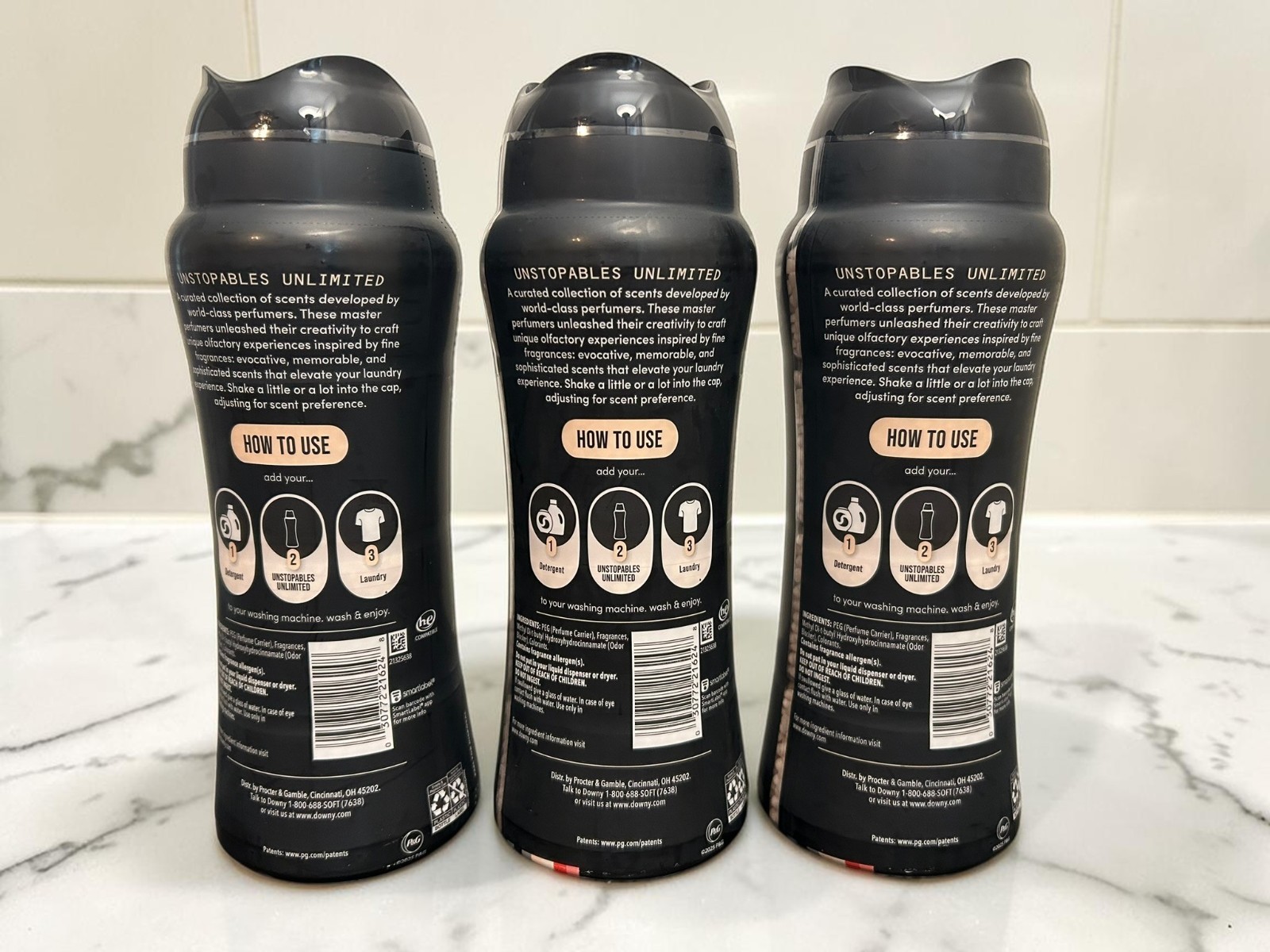 Downy Unstopables Unlimited N.26 Laundry Scent Booster 21.1 oz Lot of 3 Sealed