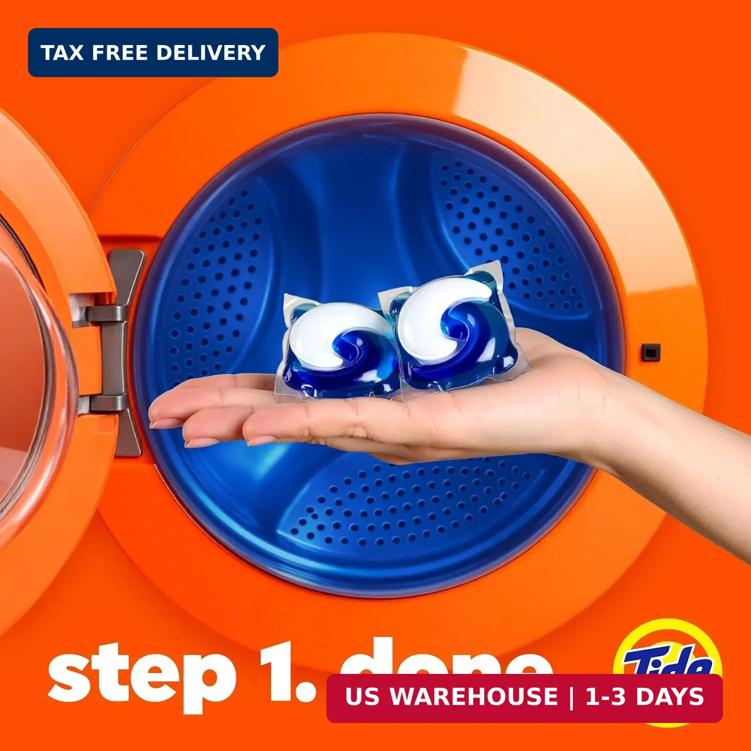 Tide PODS laundry detergent pacs, 3-in-1 Stain Remover, Odor Fighter, Color Prot