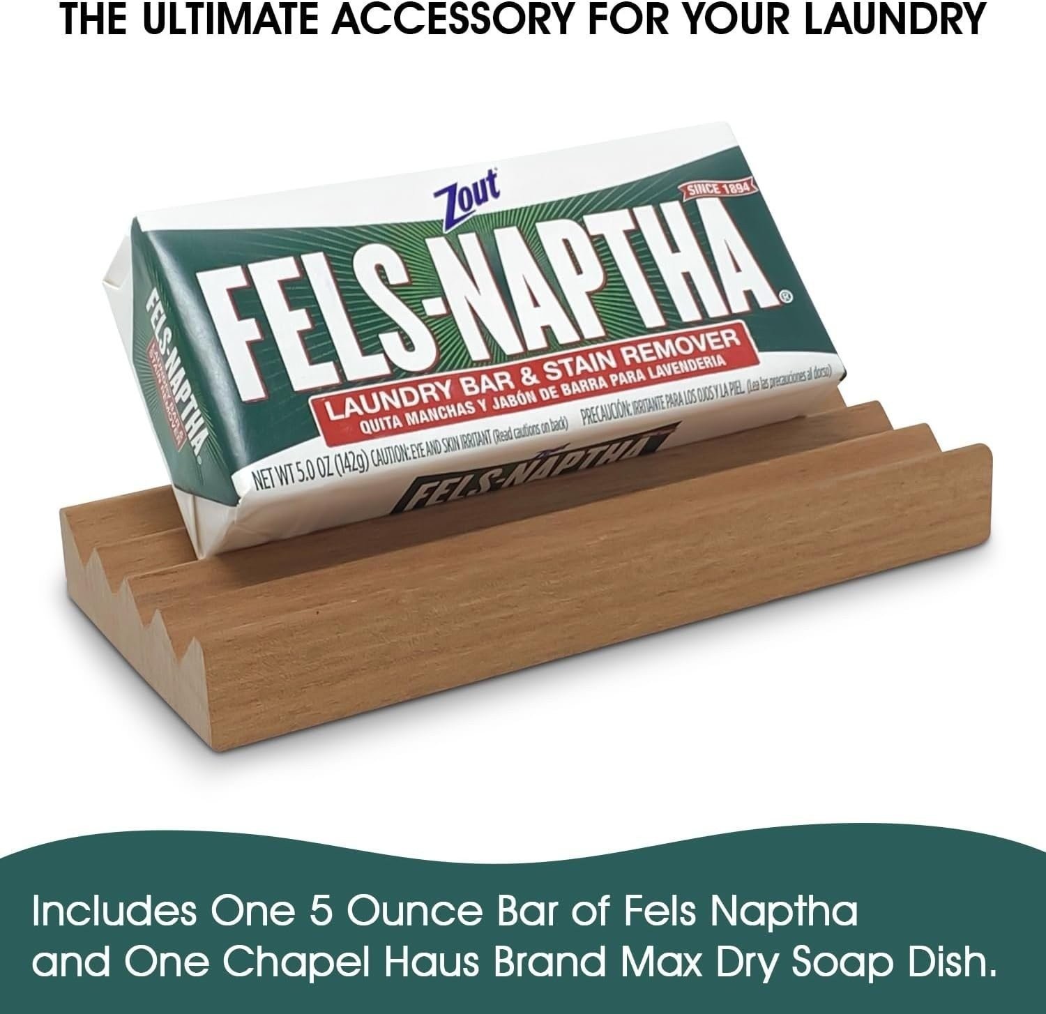 Fels Naptha Laundry Detergent Bar – 5 Ounce Fels Naptha Laundry Bar Soap and…