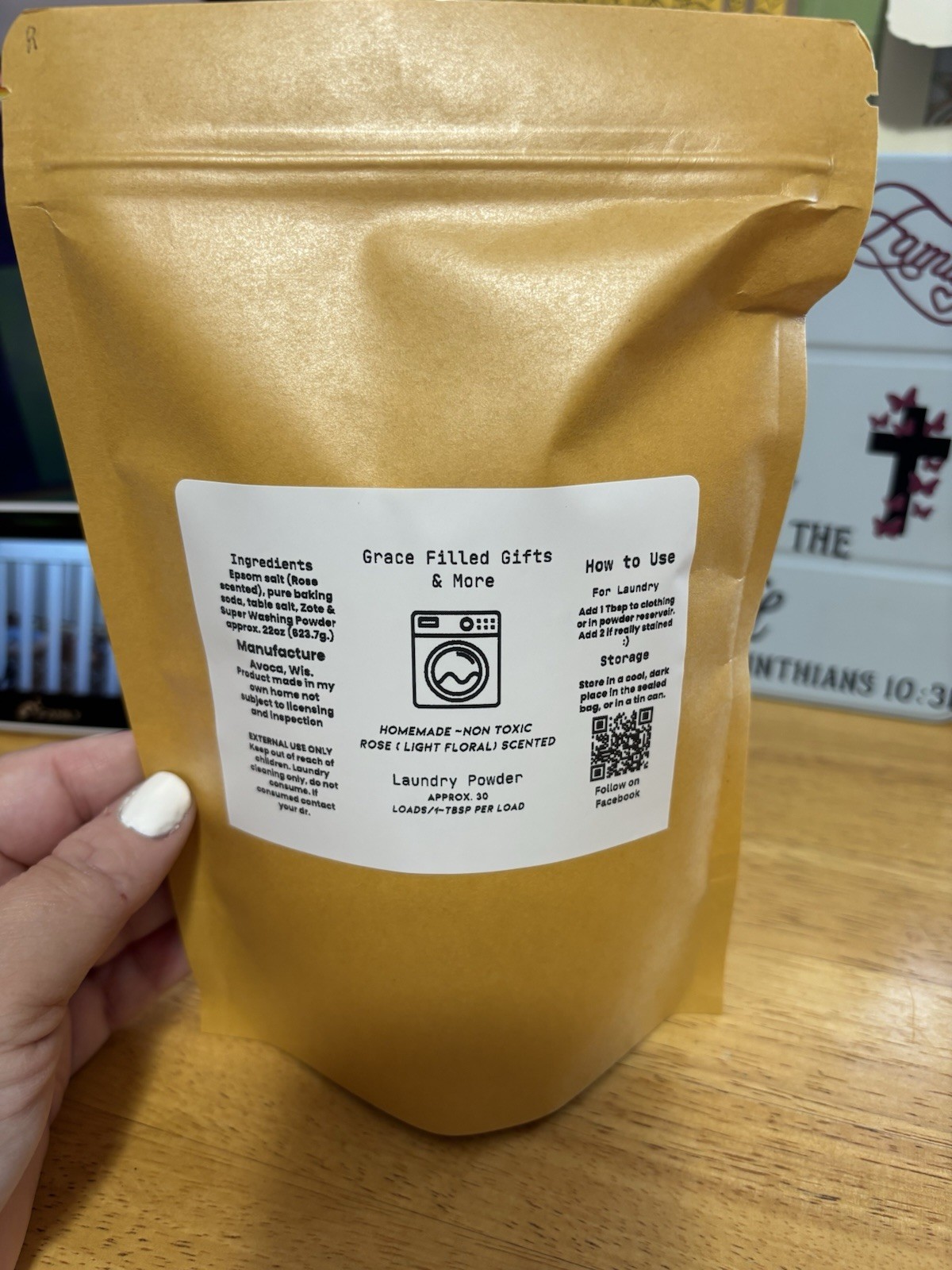 Homemade Powdered Laundry Detergent, Non-Toxic Natural Ingredients