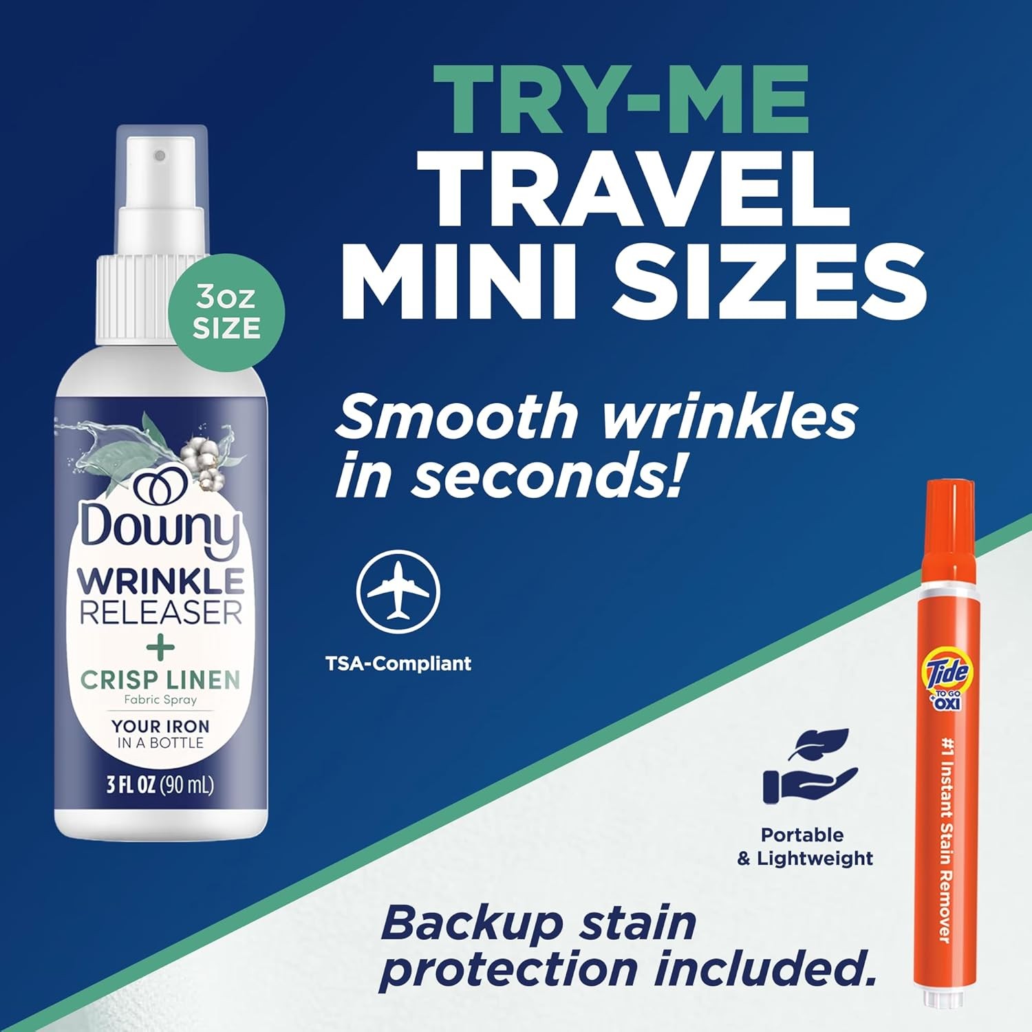 Downy Wrinkle Release Spray Bundle 3 Pack w/Bonus Tide Pen Fabric Care
