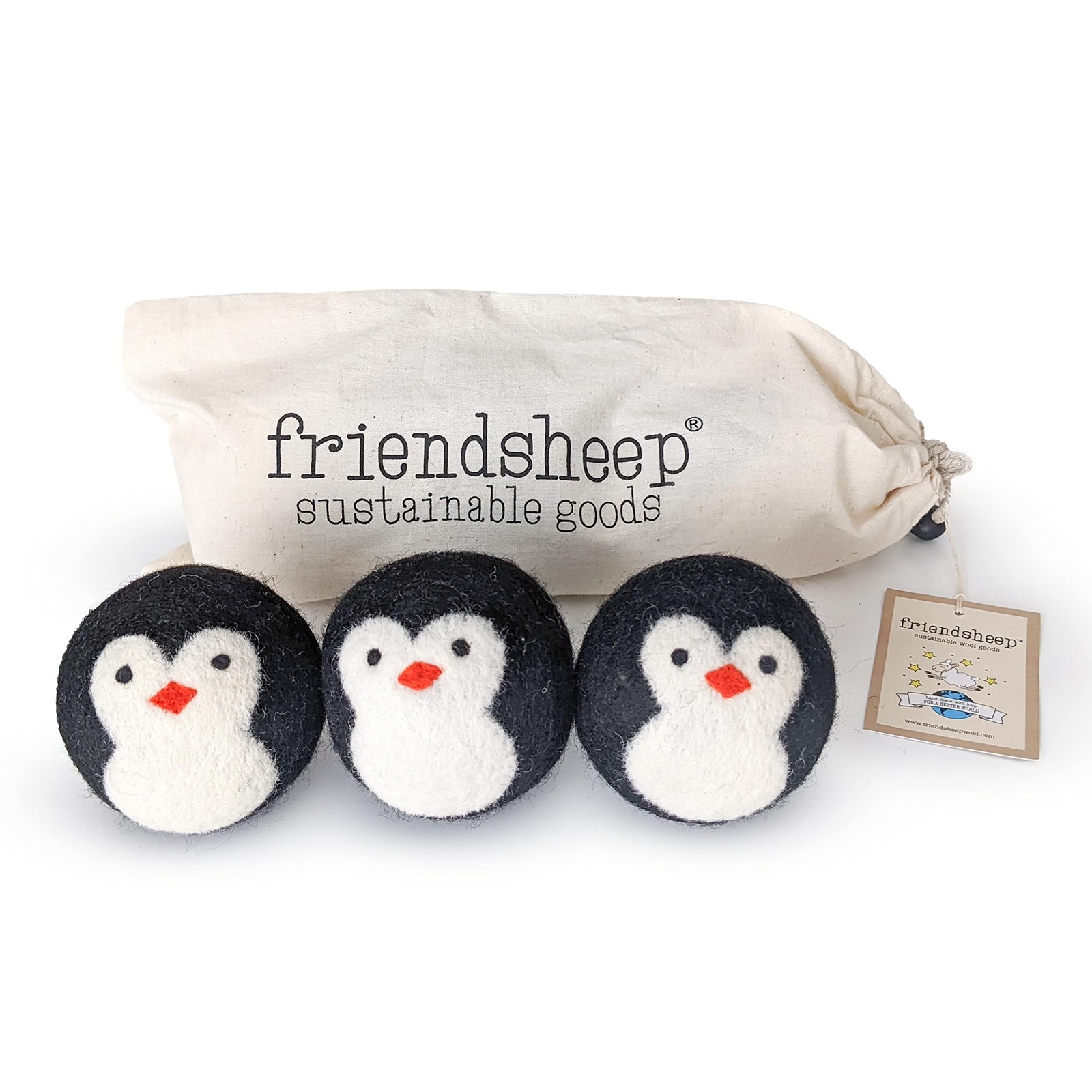 Wool Dryer Balls, Organic Reusable Fabric Softener Alternative for Laundry, H…