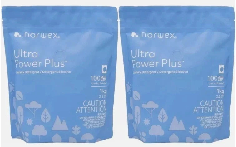 Norwex Ultra Power Plus Laundry Detergent (Pack of 2) 1 kg Free Shipping