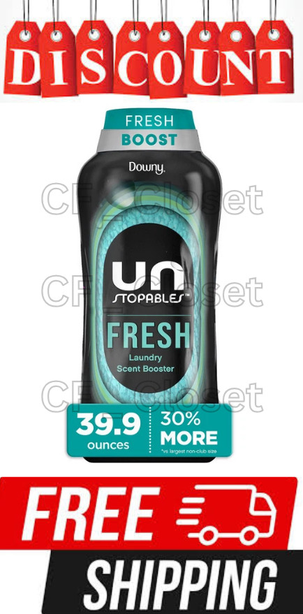 Downy Unstopables In-Wash Laundry Scent Booster Beads, Fresh, 39.9 Oz Free Ship