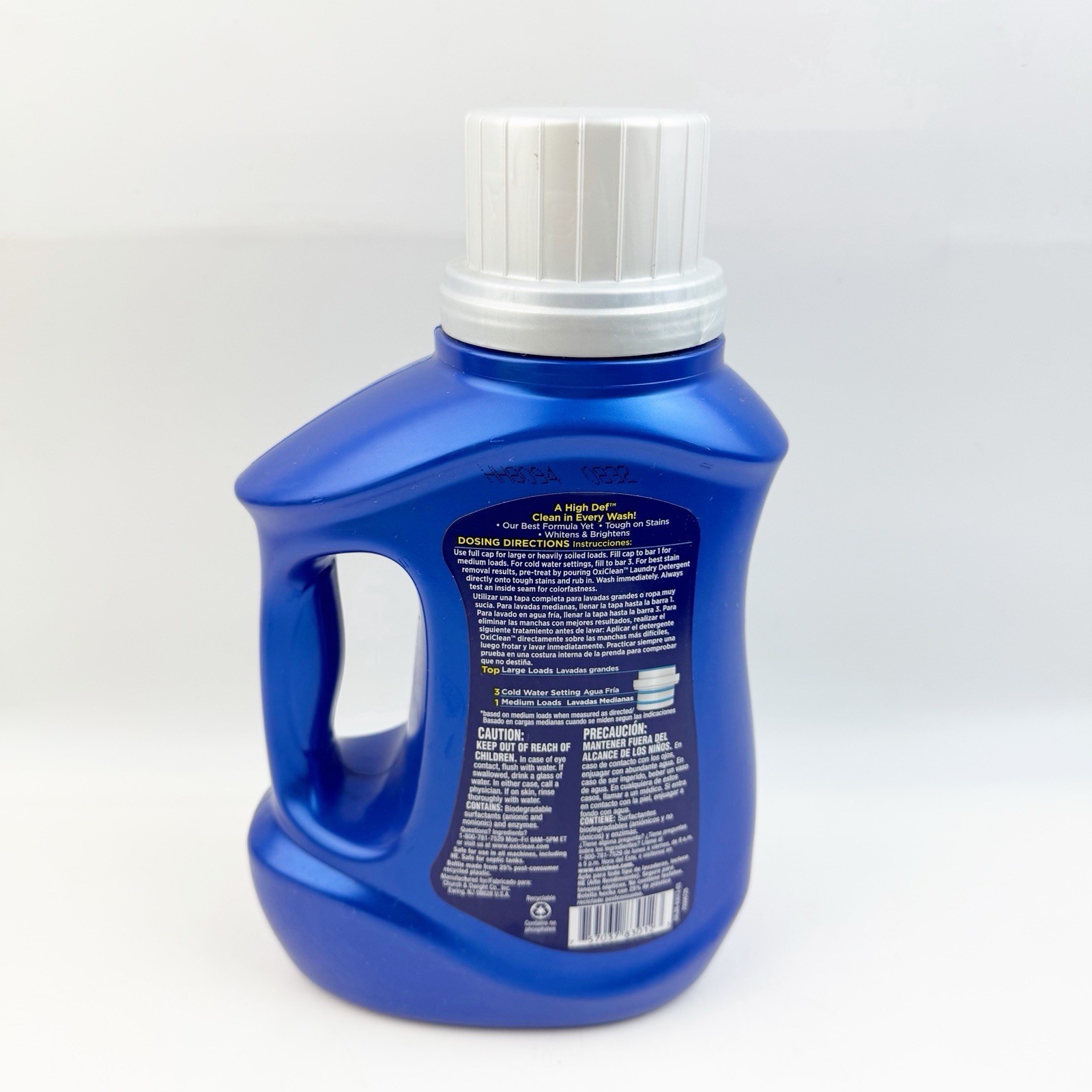 Oxi Clean High Def Fresh Liquid Laundry Detergent Free & Clear 40 oz