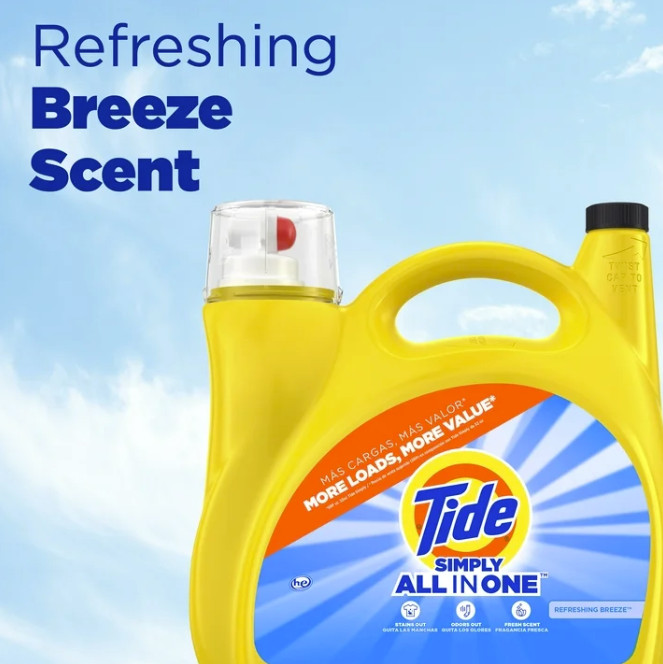 ( 3 Pack ) Tide Simply All-in-One Liquid Laundry Detergent, 182 fl oz, 138 Loads