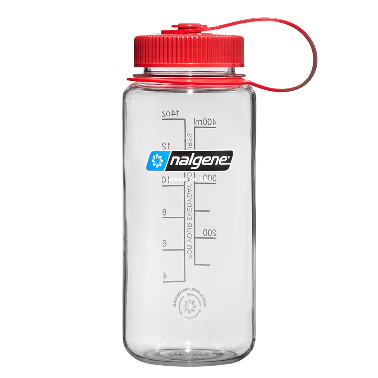 Nalgene Sustain 16 Ounce Water Bottle Leak Proof Bpa Free Durable Eco Friendly