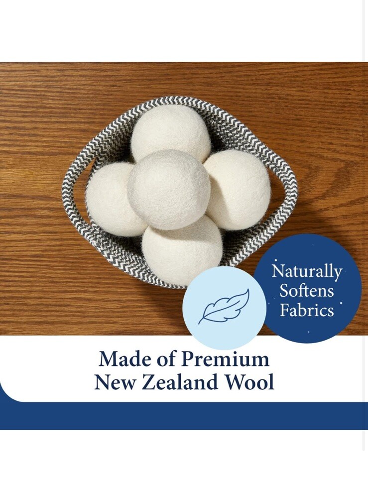 Cosy House Collection Wool Dryer Balls – Premium Reusable Natural Fabric