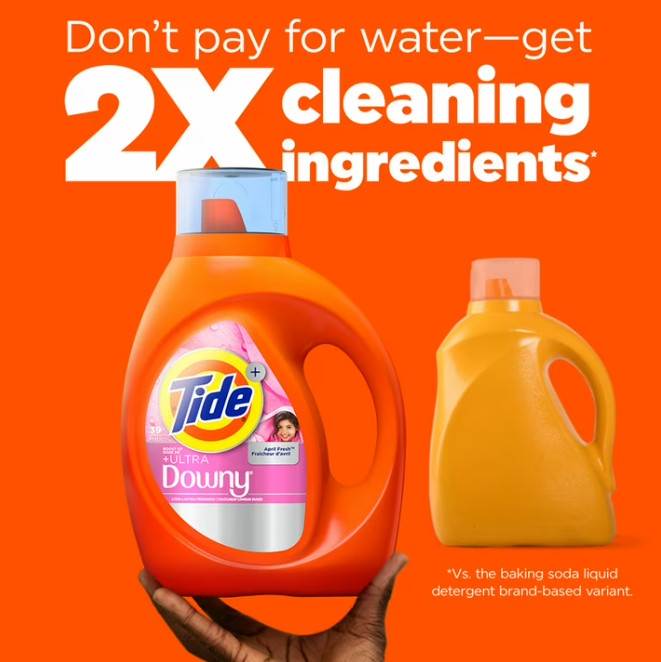 Tide Plus a Boost of Ultra Downy April Fresh Scent 148 fl oz 105 Loads