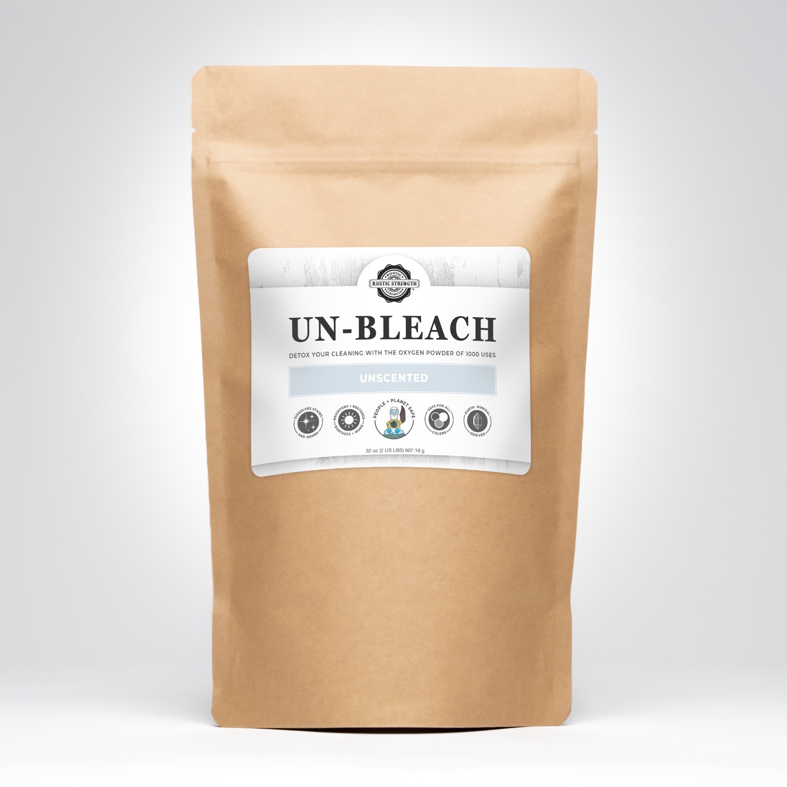 Toxin-Free Un-Bleach 2 lb | Unscented |Plant-Based | Bleach Alternative