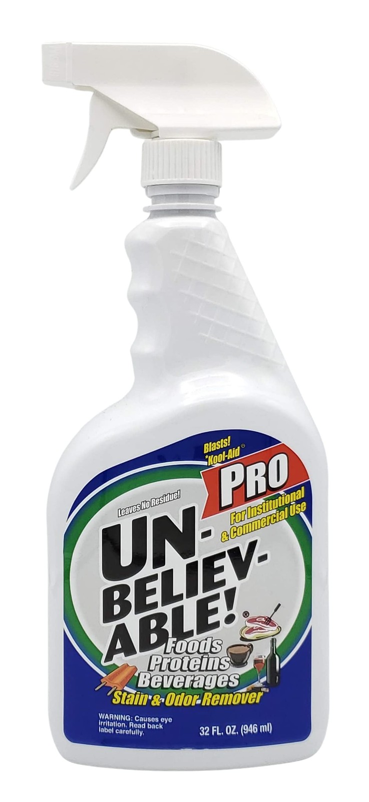 Unbelievable Pro Stain and Odor Remover, 1 Quart, 32 Fl Oz (Pack of 1), white