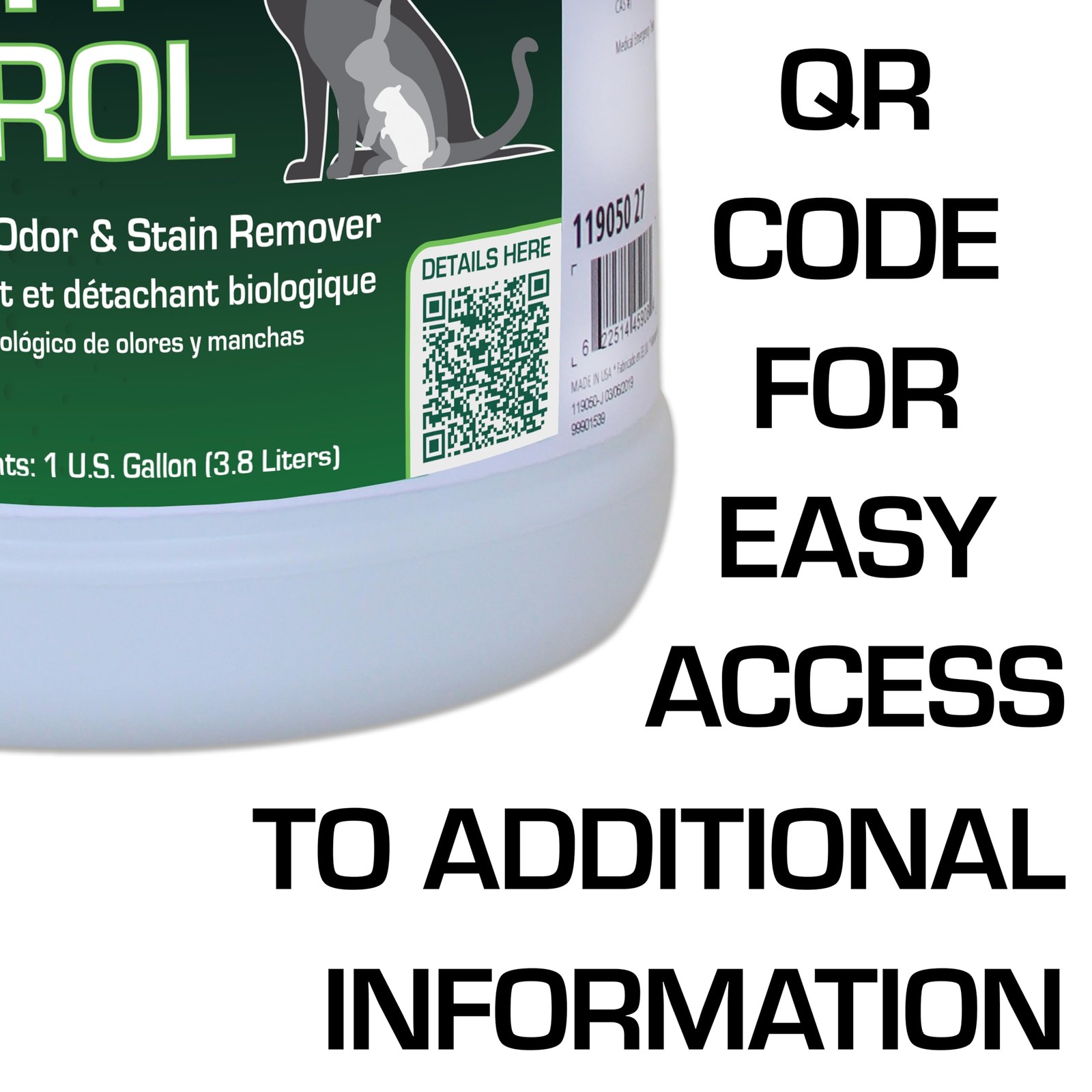 Rochester Midland PRS Urine Odor Eliminator – 1 Gallon, Fresh Lavender, Dog