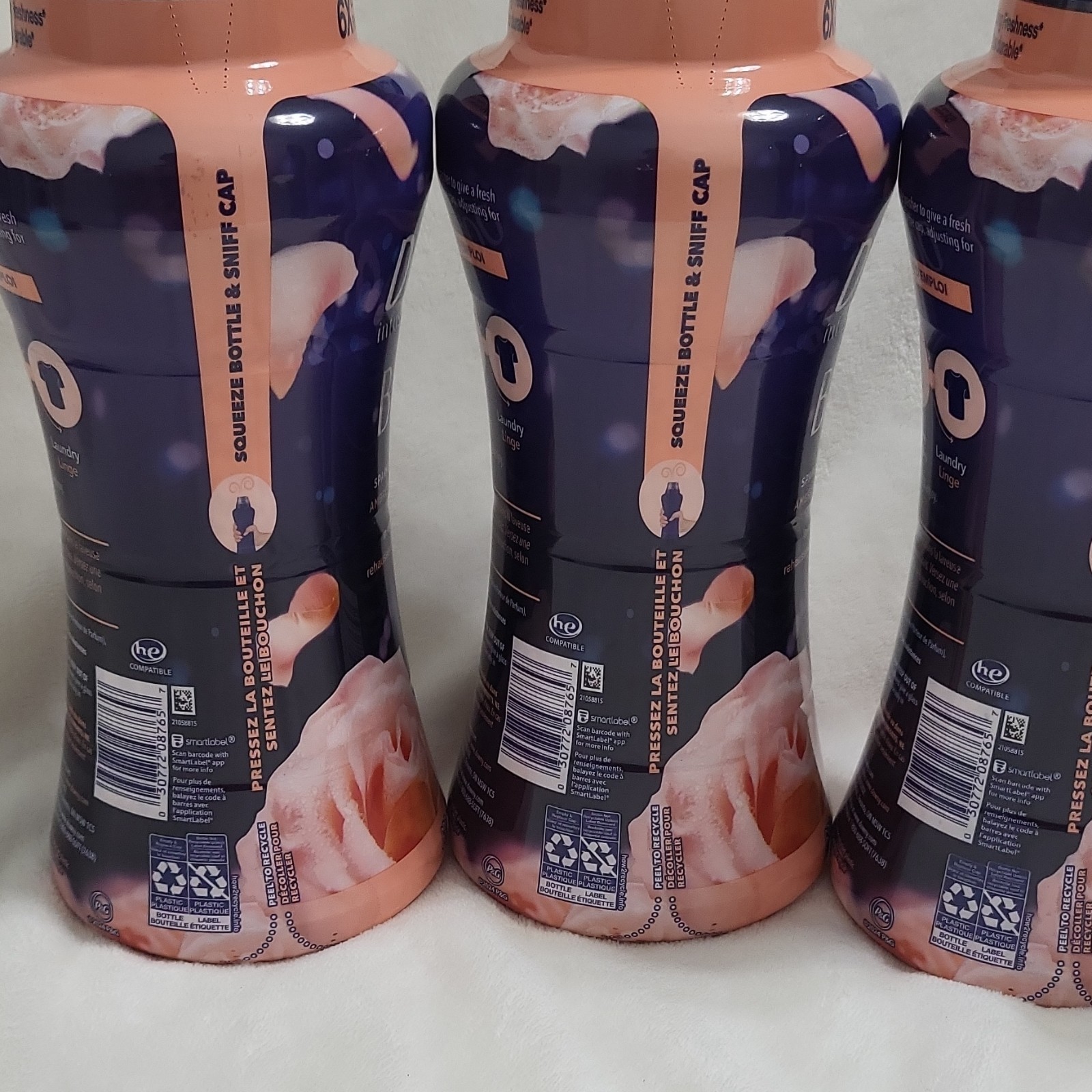 4 Downy Infusions Bliss In-Wash Scent Booster Beads Amber & Rose 24.0 oz