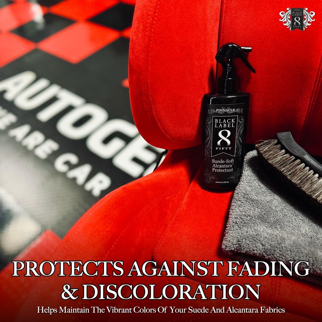 Pinnacle Black Label Suede-Soft Alcantara® Cleaner 8 Fl Oz (Pack of 1), Clear