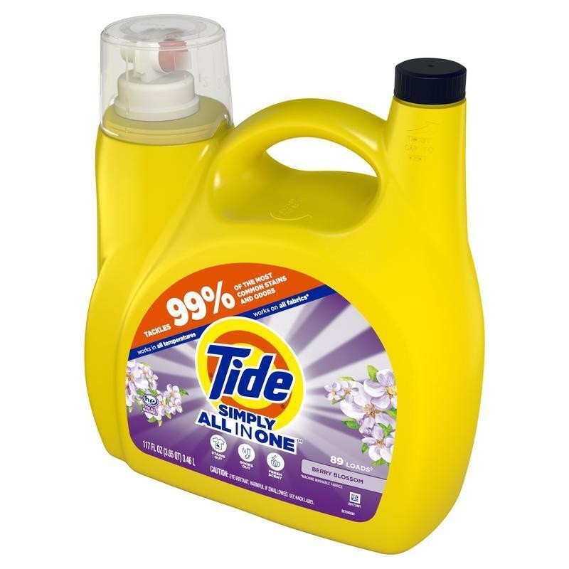 Liquid Laundry Detergent Berry Blossom Fresh Scent 89 Loads High Efficiency New