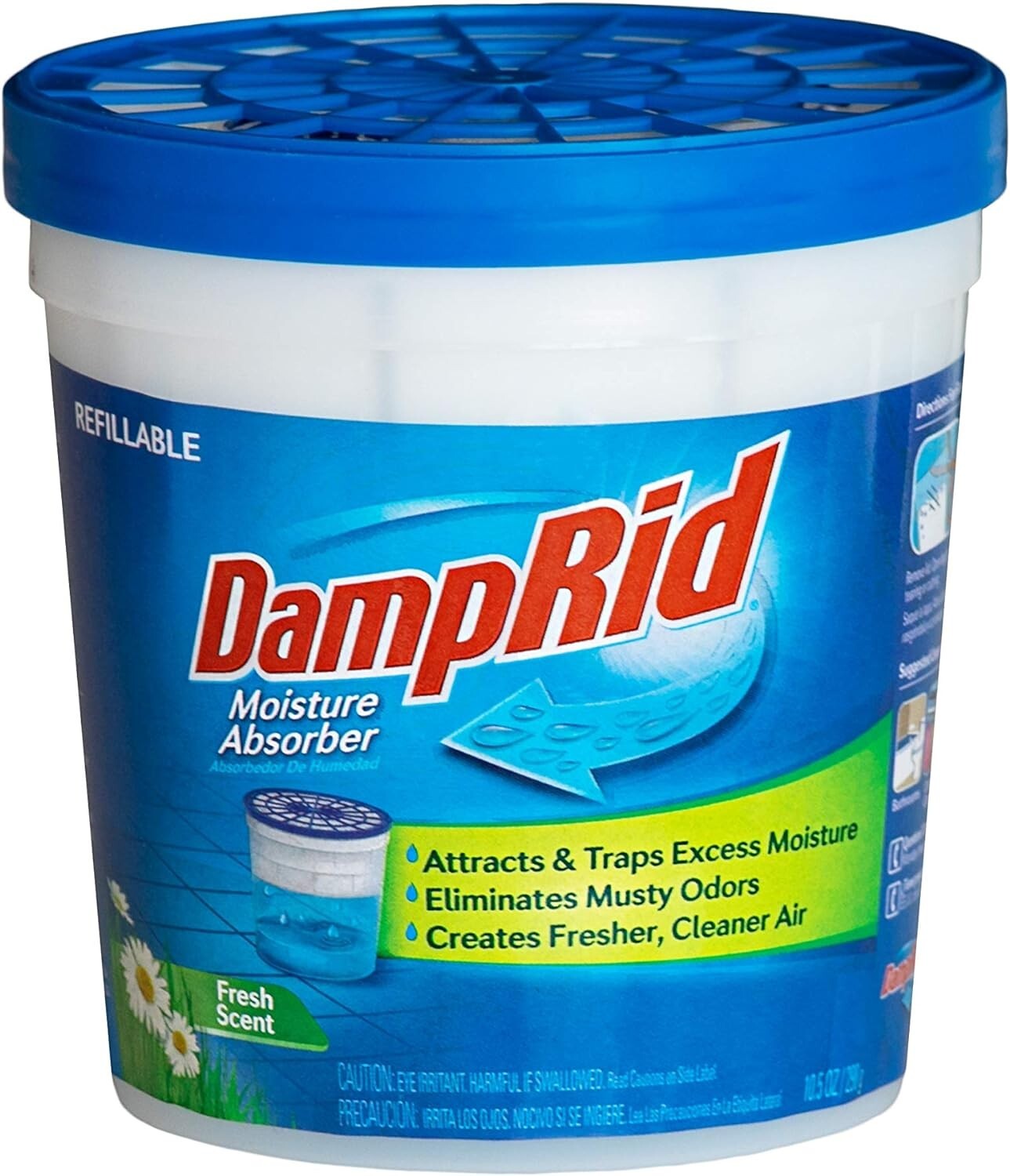 Refillable Moisture Absorber Cups, Portable & Odor Eliminator, 10.5 oz., 4-Pack