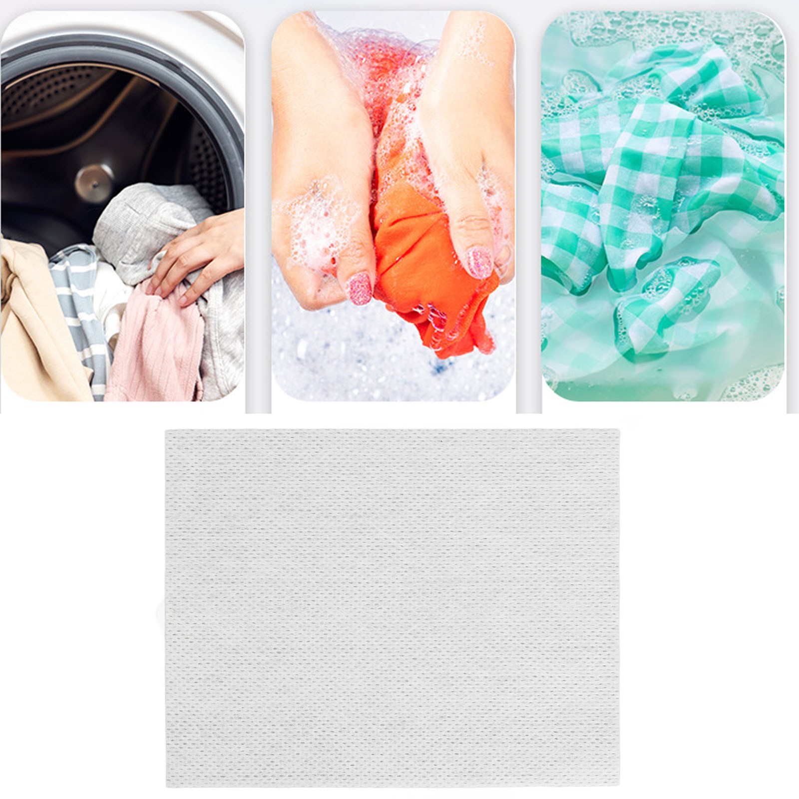 100pcs Color Absorbing Sheets For Washing Machine Safe For Families Popular