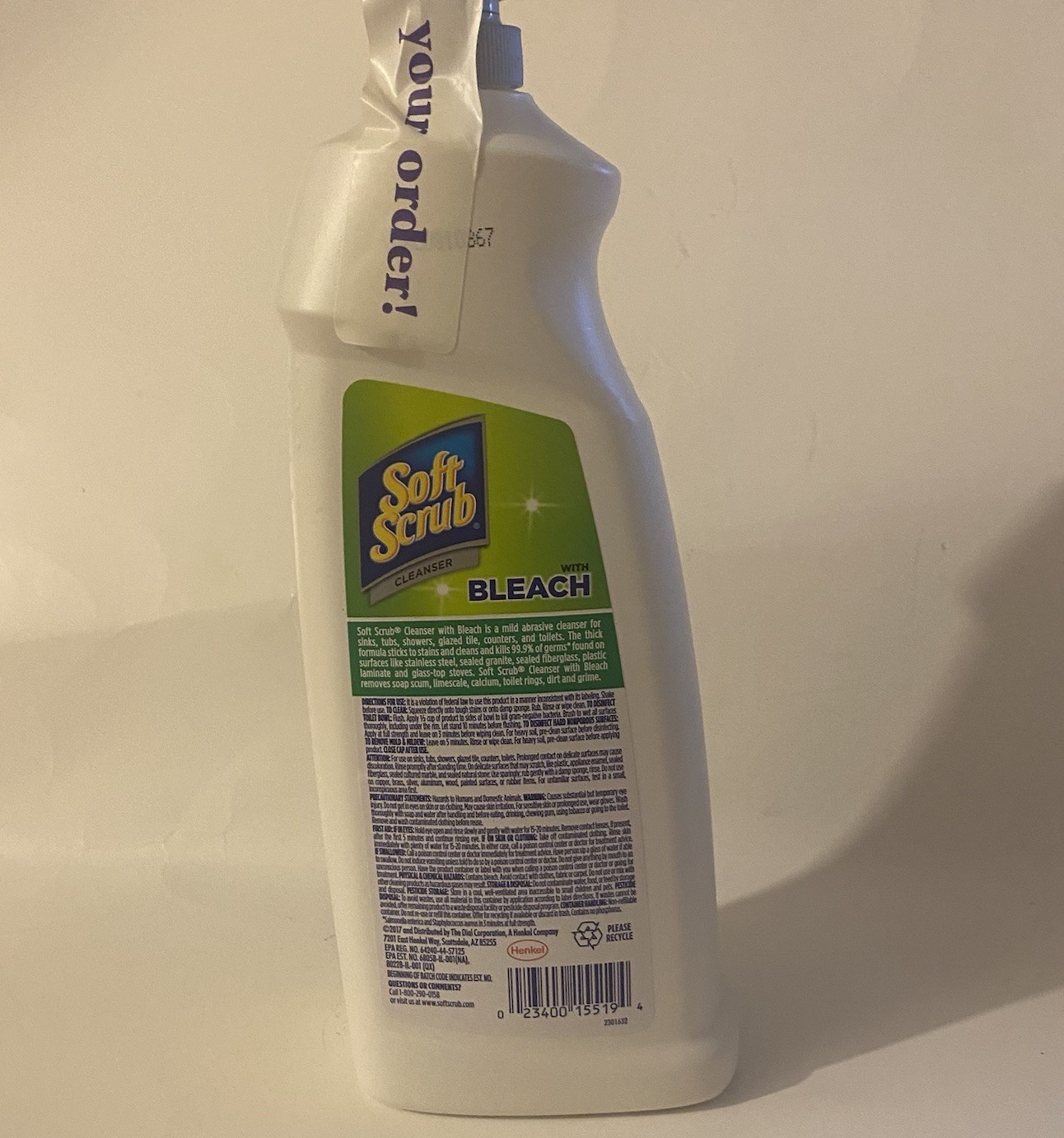 Soft Scrub® Commercial Cleanser with Bleach, 36 oz.
