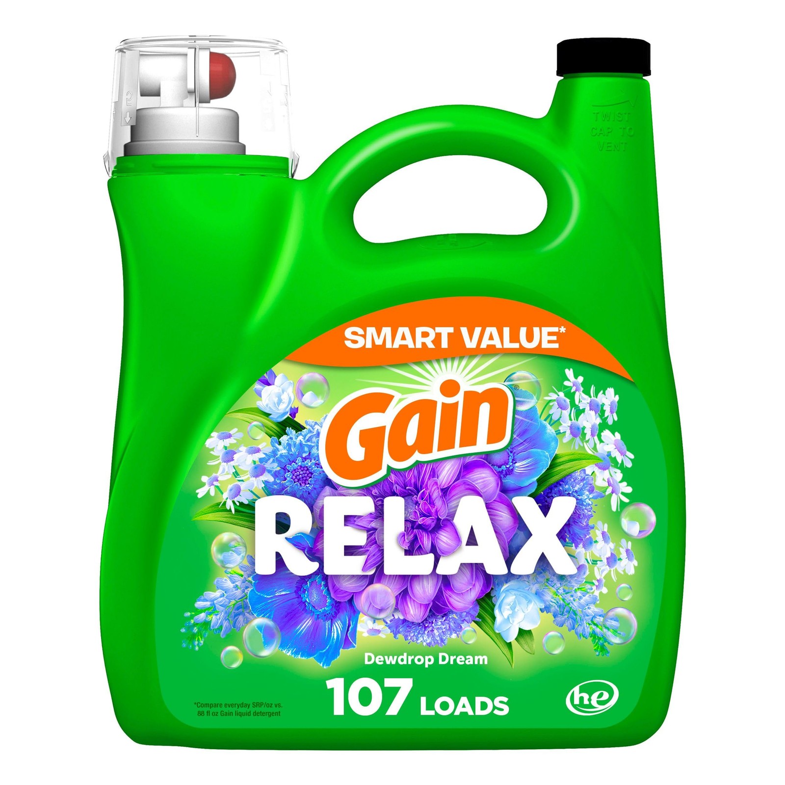 Gain Liquid Laundry Detergent Relax Scent 154 Fl Oz Fresh Mood Booster