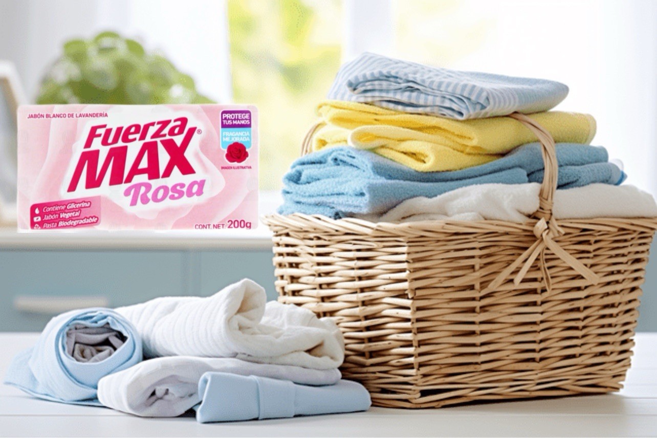 5X FUERZA MAX ROSA 🇲🇽 Bar Laundry Soap, 200g, 3 Pack