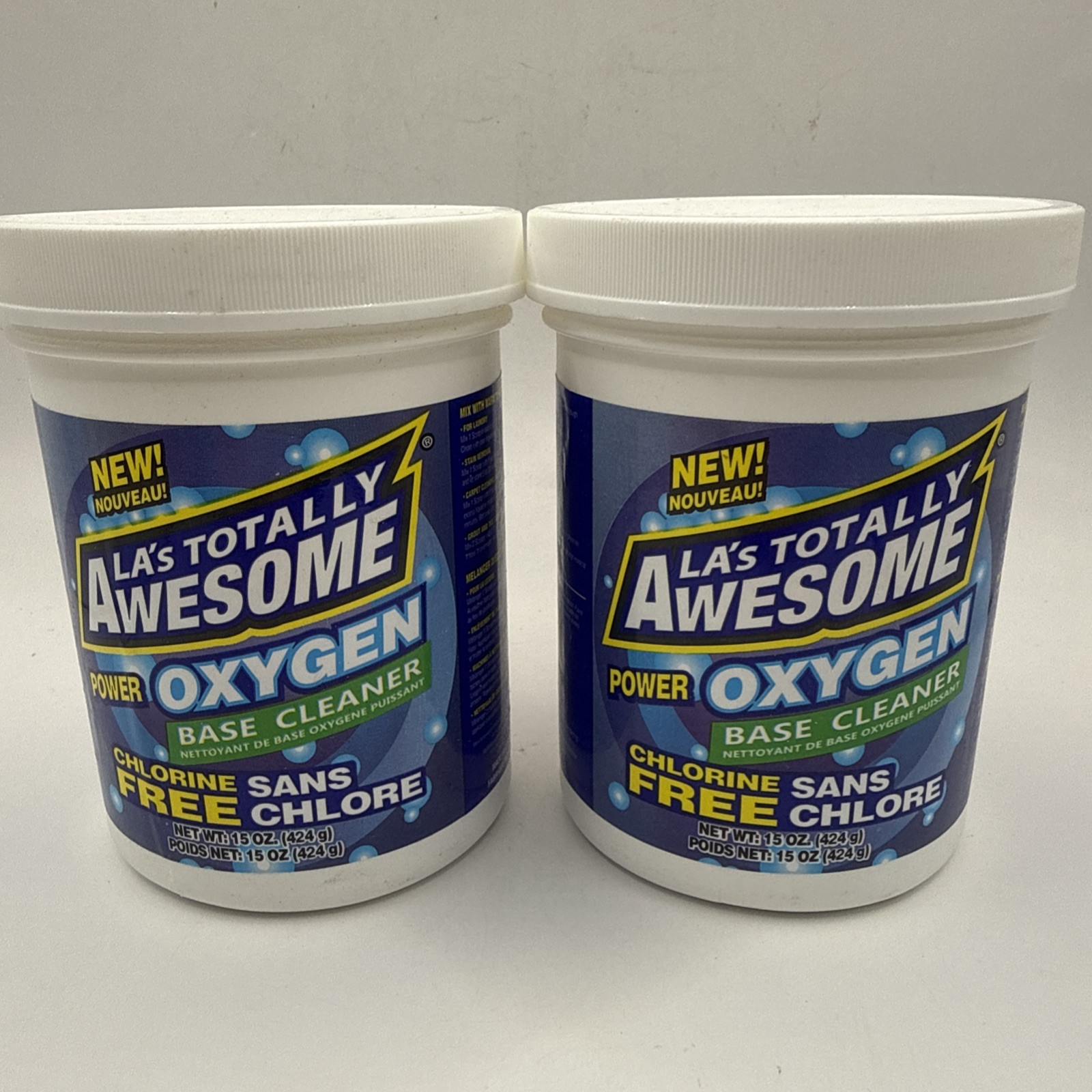 Totally Awesome Power Oxygen Base Cleaner No Chlorine Free 15oz Pack of 2