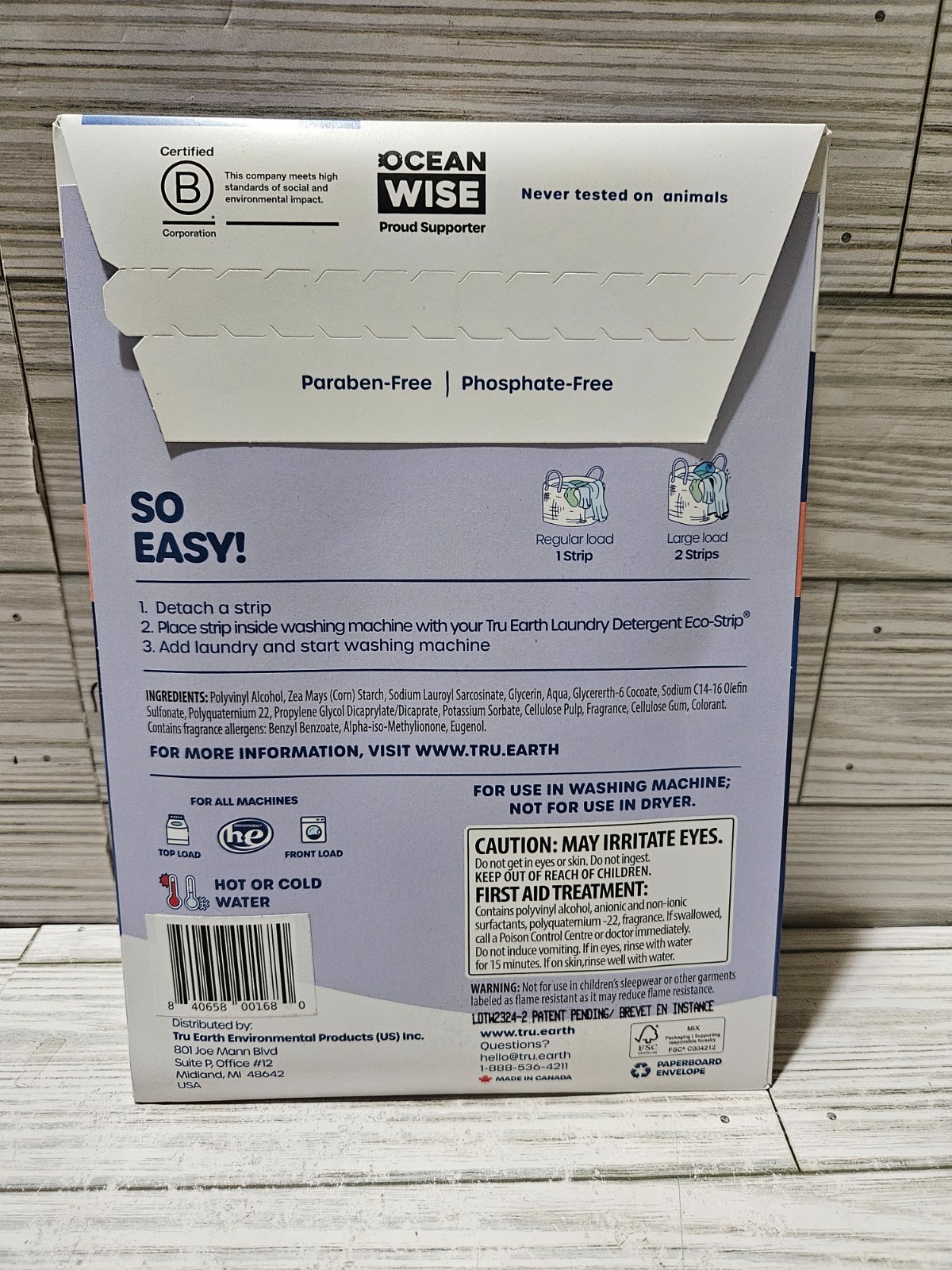 Lot of 2 Tru Earth Fabric Softener Ultra Concentrated 32 Eco-Strips Fresh Linen