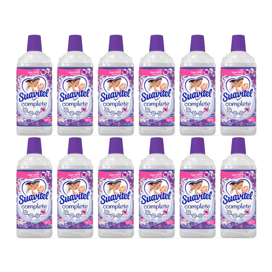 Suavitel Complete Fabric Softener – Soothing Lavender Scent, 425ml (Pack of 12)