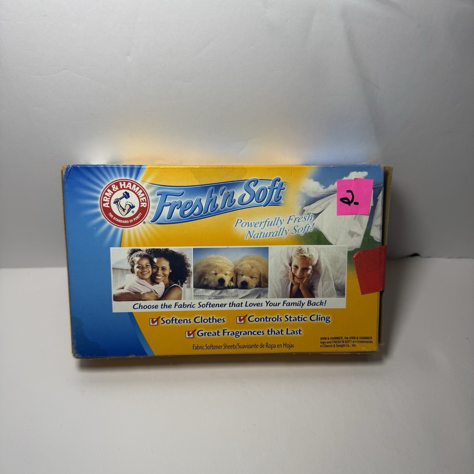 Arm & Hammer Fresh Burst Laundry Dryer Sheets 2006 Fresh N’ Soft Vtg