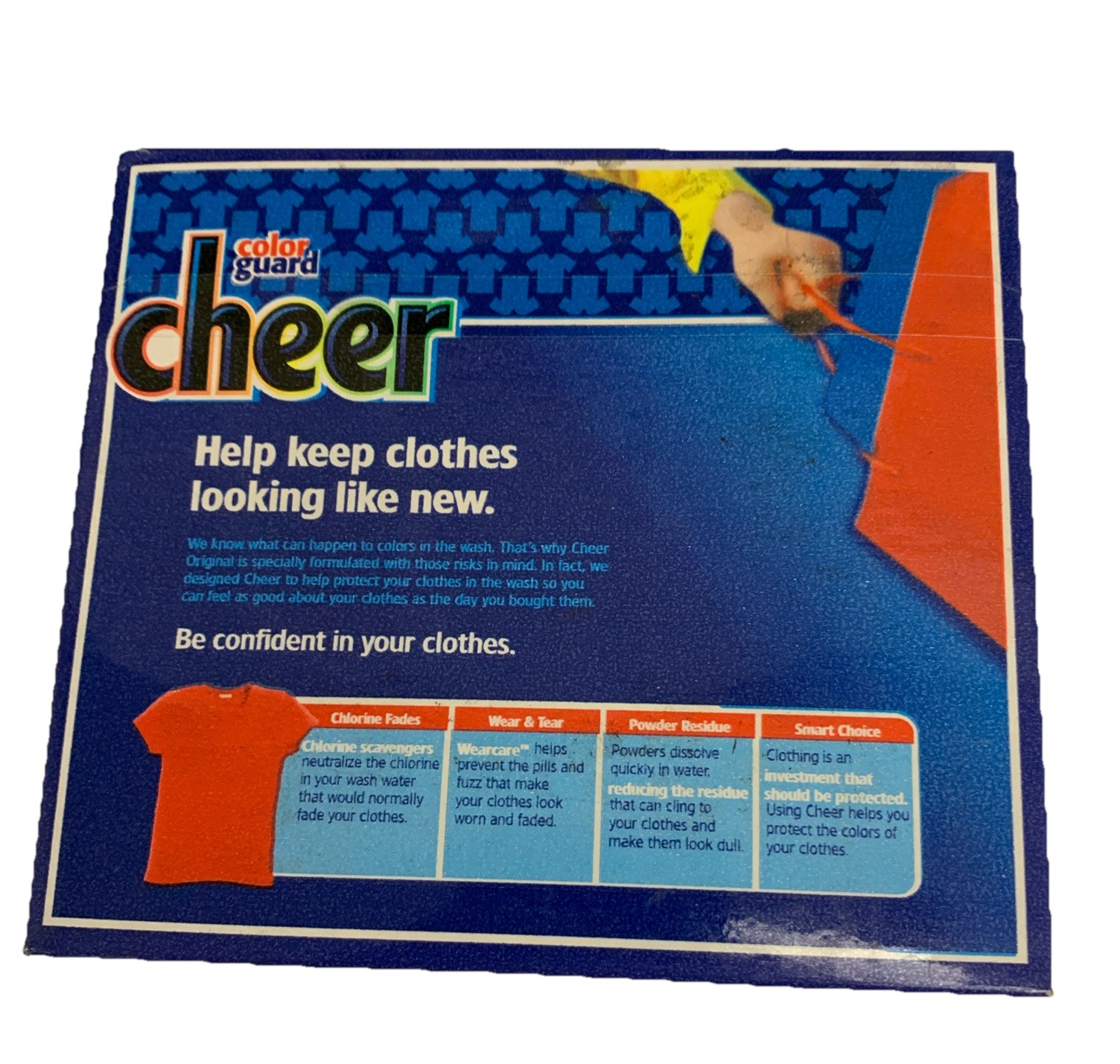 (1) Cheer Color Guard Original Powder Laundry Detergent 26oz 15 Loads NEW VIEW